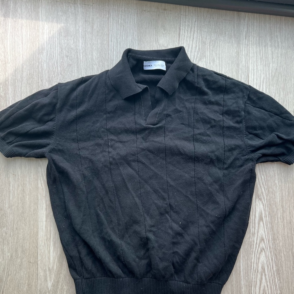 Bershka Knit Polo, Size S